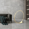Modern sense of science and technology round linear floor lamp table lamp