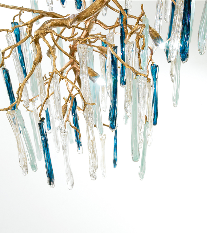 Glamour Ice Crystals Tree Branch Chandeliers