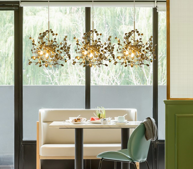 Firework-type ceiling lamp for home dining room