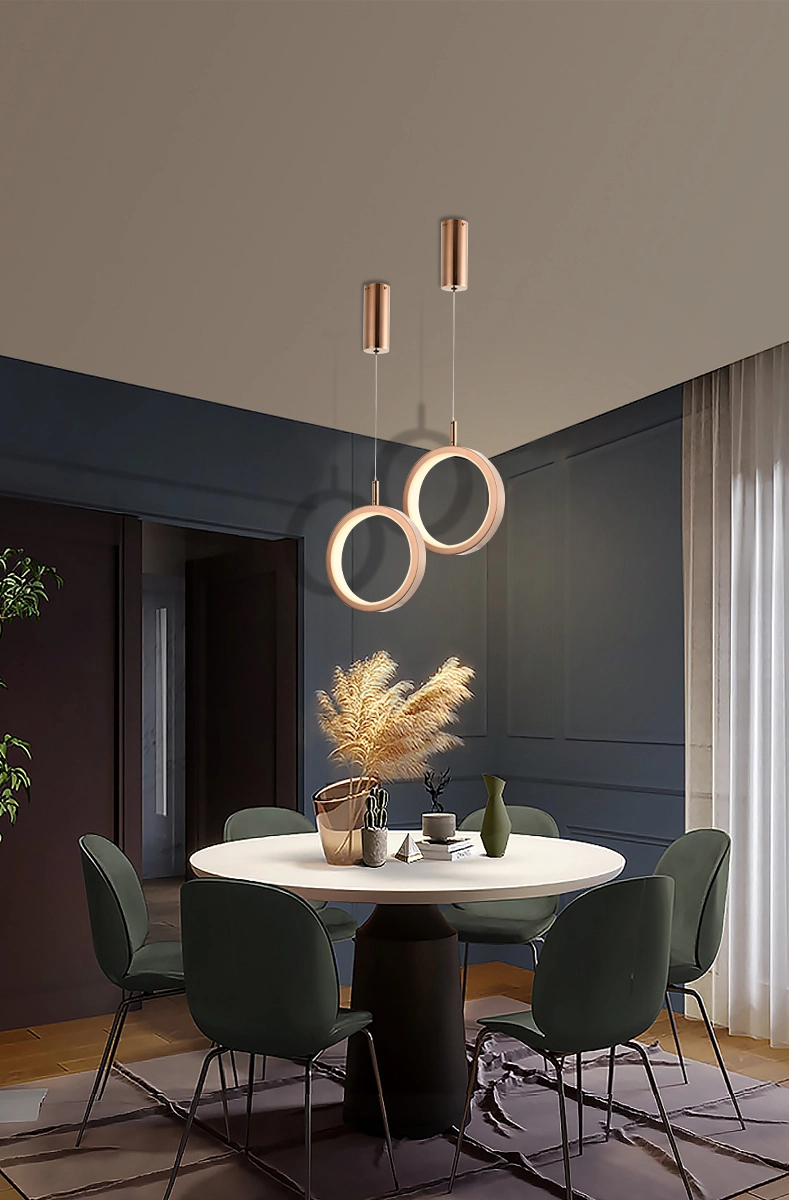 Modern simple circular ceiling chandelier with single combinable ceiling
