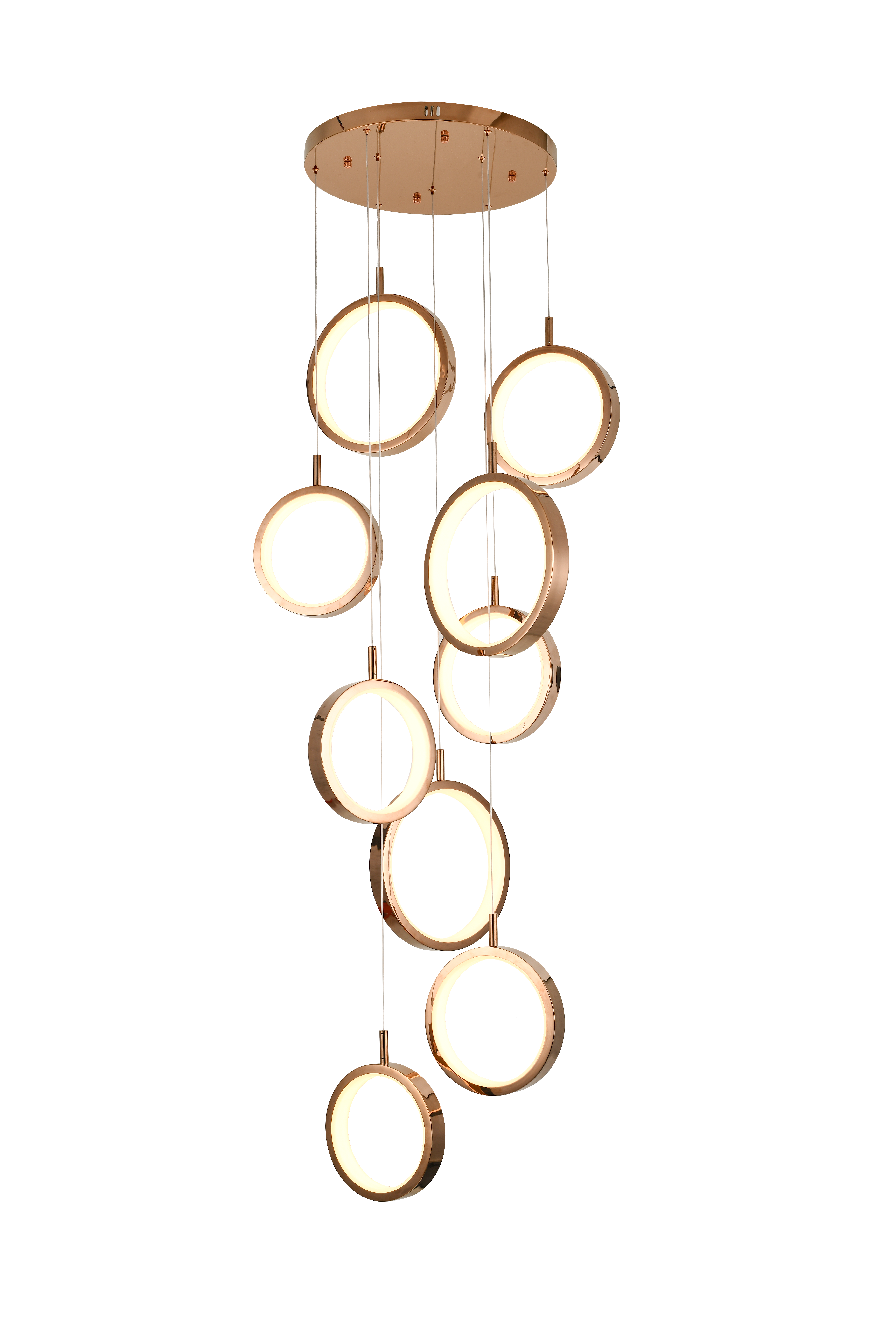 Modern simple circular ceiling chandelier with single combinable ceiling