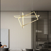 Modern irregular polygonal combined ceiling chandelier for household use.
