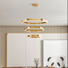 Hexagonal Ring Ceiling-mounted Chandelier for Living Room And Living Room