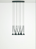 Classic linear ceiling chandelier that can be freely combined.