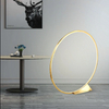 Modern sense of science and technology round linear floor lamp table lamp