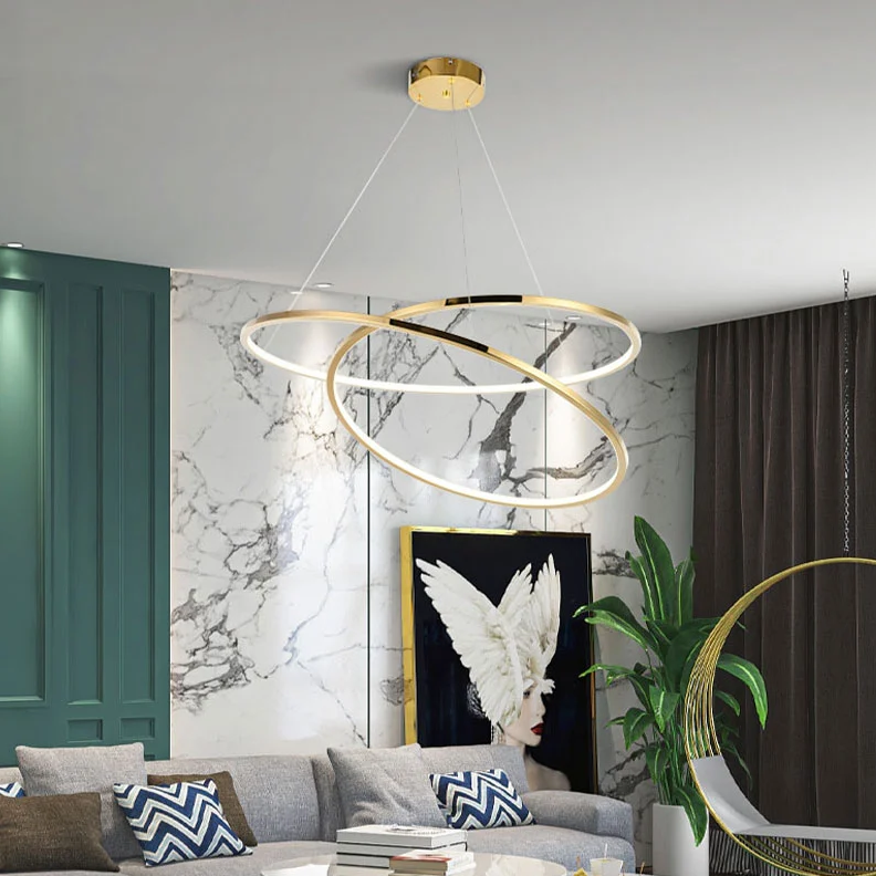 Simple and modern style classic Mobius linear ceiling chandelier
