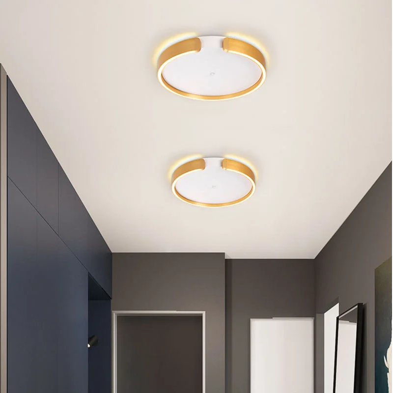 Modern simple annular ceiling lamp for corridor living room