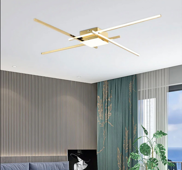 Simple sense of technology linear wall lamp ceiling chandelier