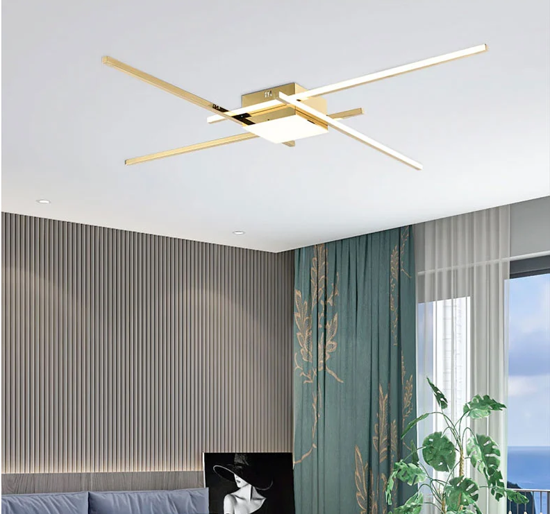 Simple sense of technology linear wall lamp ceiling chandelier