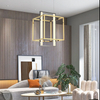 Classic linear quadrilateral ceiling chandelier with a sense of design