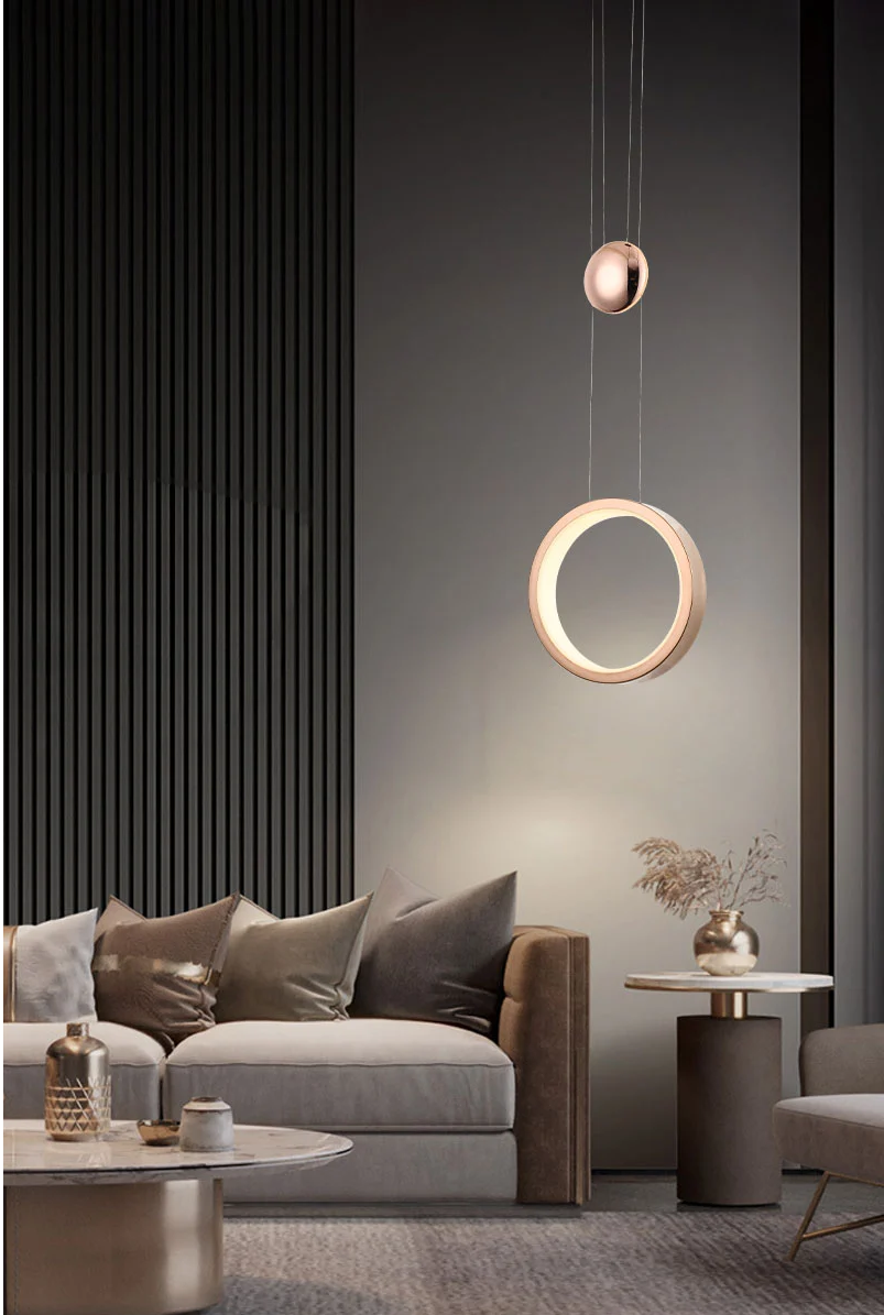 Simple&modern and multi-scene small ring ceiling chandelier