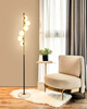 Spherical floor lamp can be used in living room and study room.