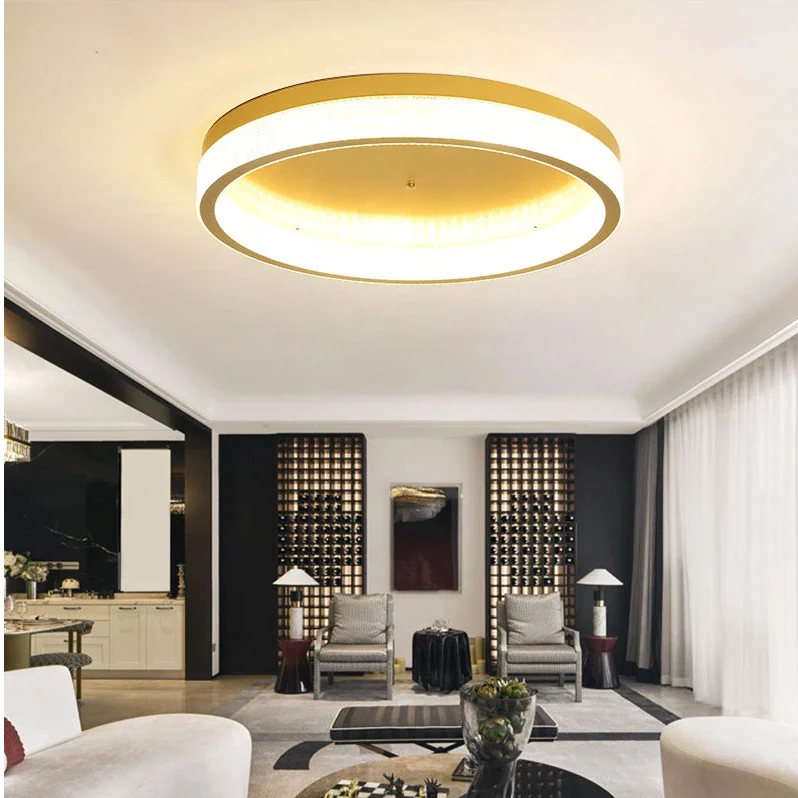 Simple annular Ceiling Luminaires capable of emitting light inside and outside